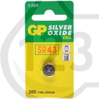 Battery GP Silver Oxyde SR43 V386 SR43W qty1