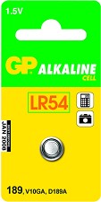Battery GP Alcaline LR54 V10GA D189A qty1