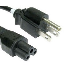 Power Cable 3-Prong 1M/ 3 Feet - Black