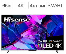 Hisense Google TV Smart Quantum MINI LED 65'' 65U78KM 4K  ULED 144HZ